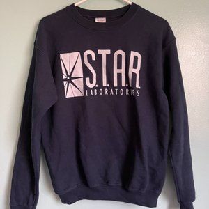 Long Sleeve Blue Crewneck